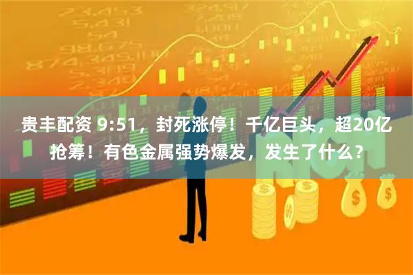 贵丰配资 9:51，封死涨停！千亿巨头，超20亿抢筹！有色金属强势爆发，发生了什么？